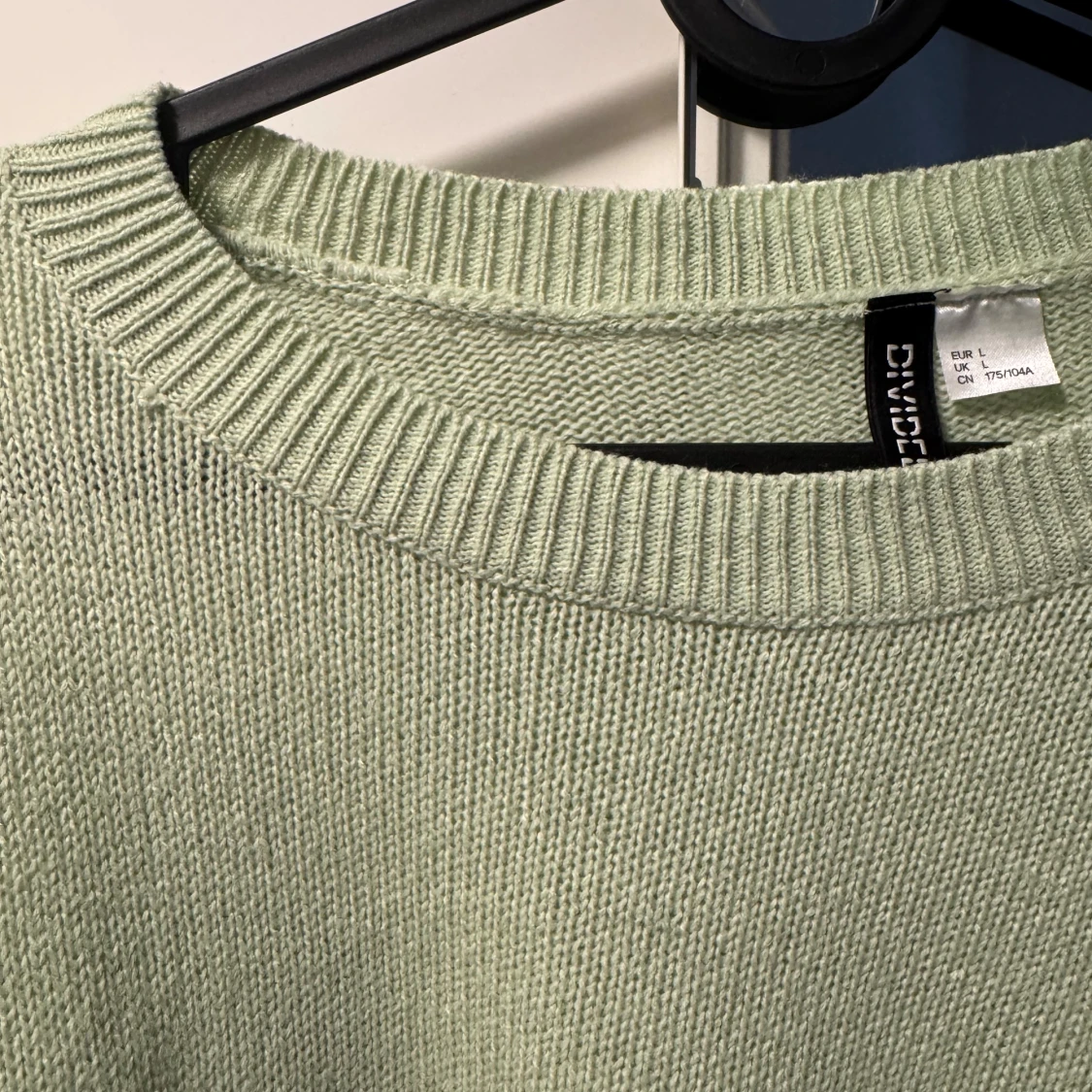 Ljusgrön stickad tröja från H&M - 2