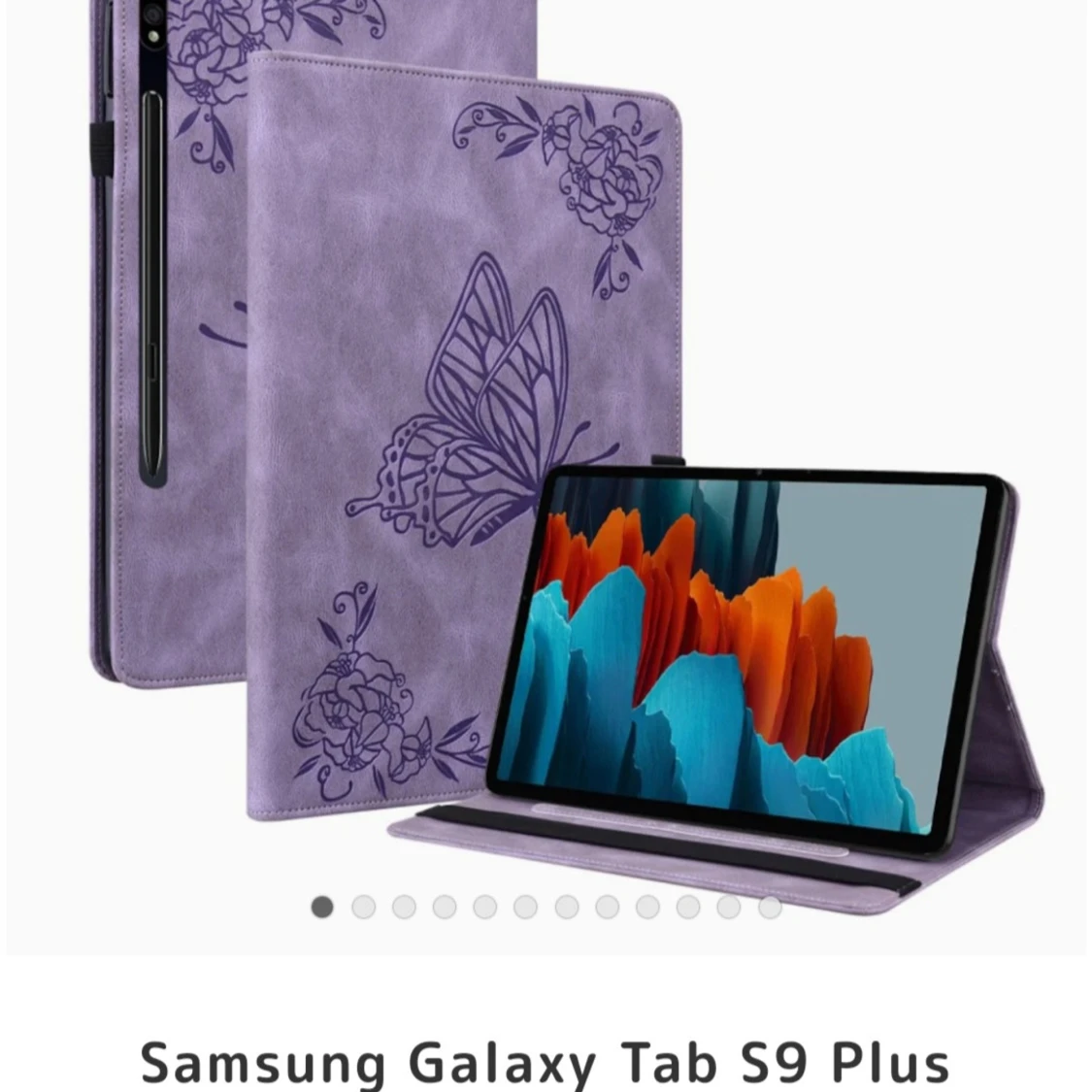 Lila fodral till Samsung Galaxy Tab S9 Plus - 1