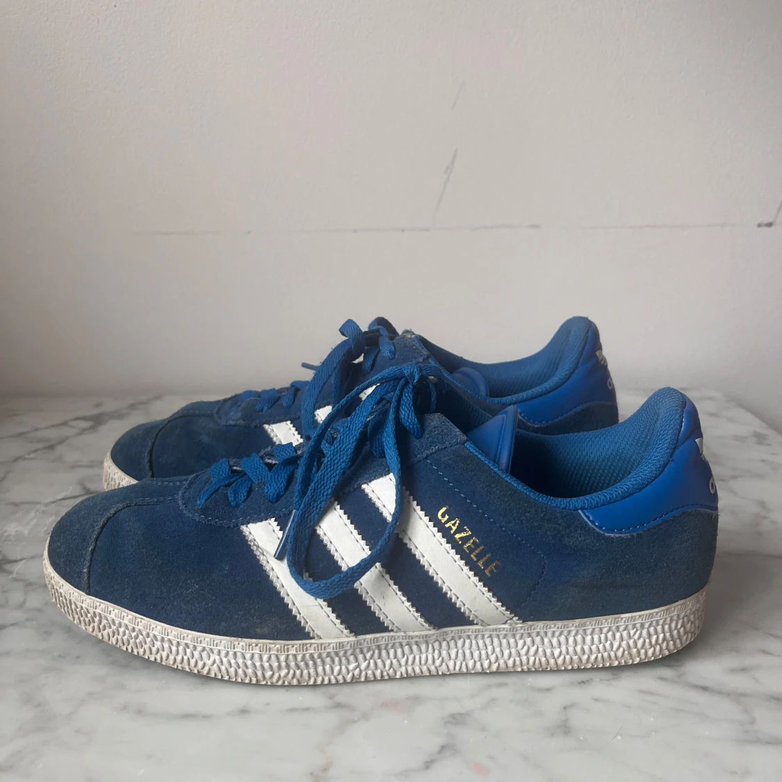 Blå Adidas Gazelle sneakers - 1