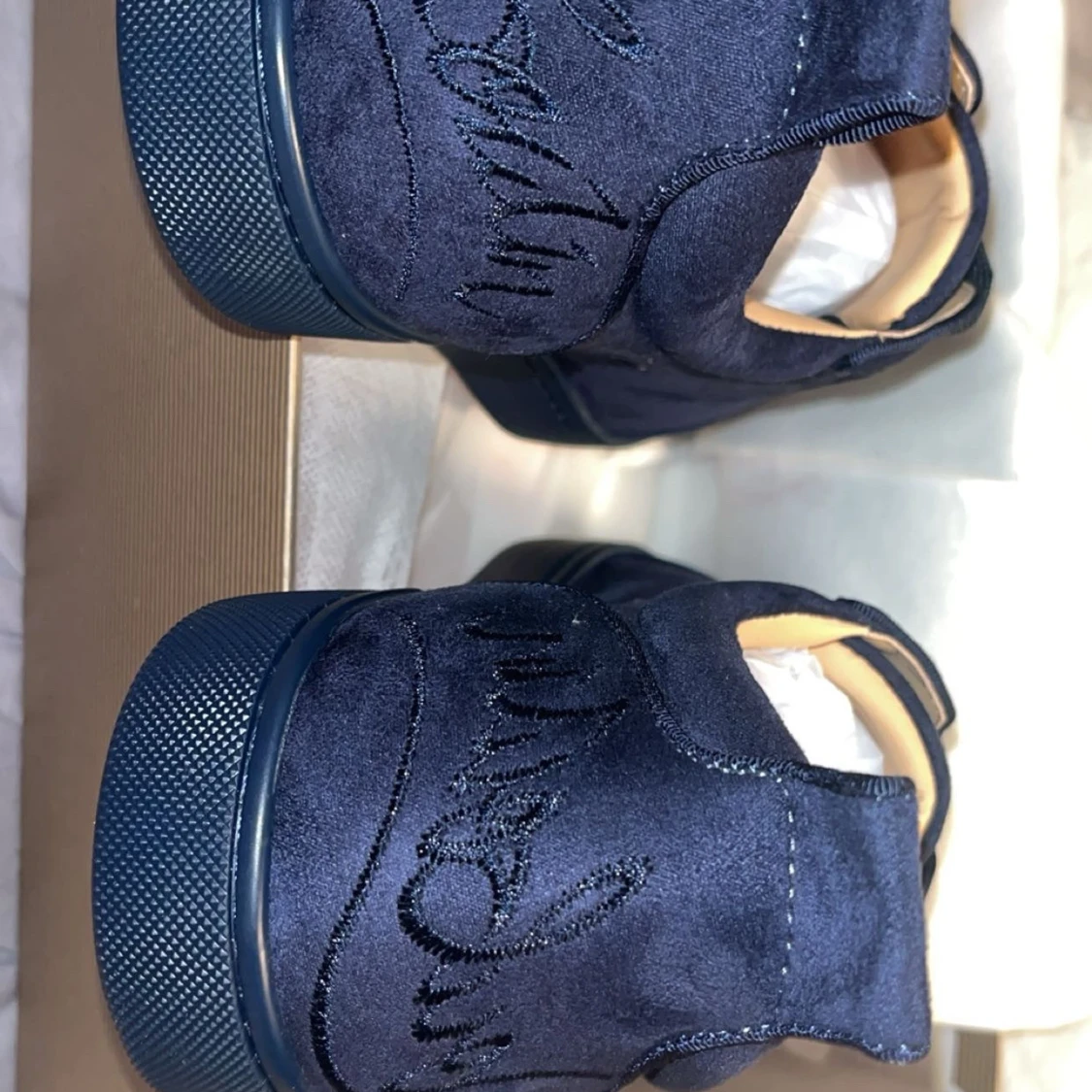 Mörkblå sneakers från Christian Louboutin - 3