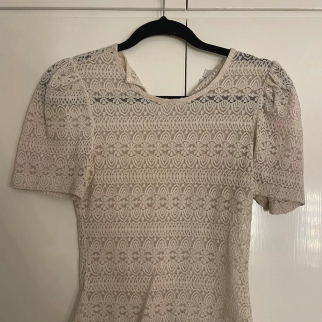 Vit spetsblus från Vila XS