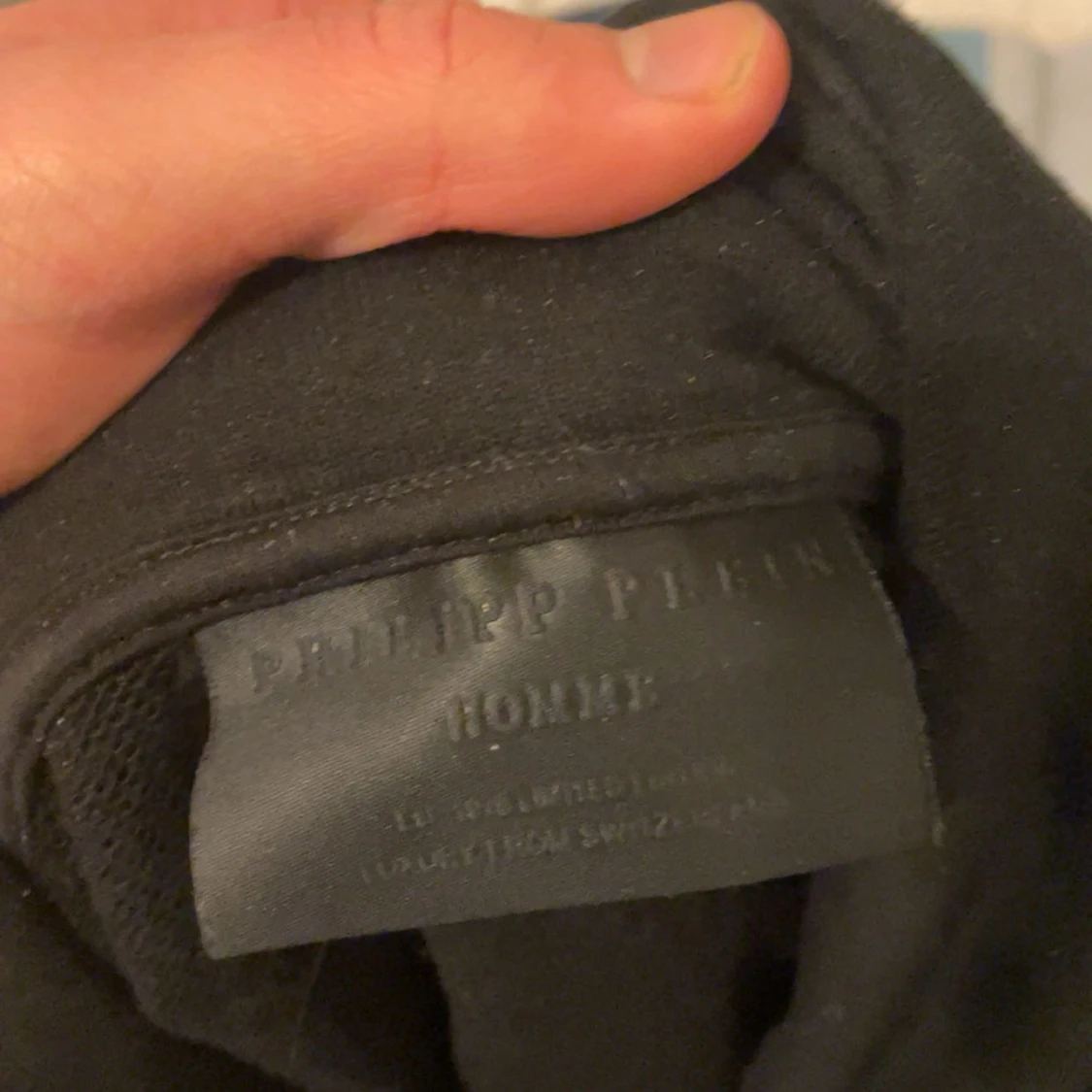 Svart hoodie med dödskalle från Philipp Plein - 3