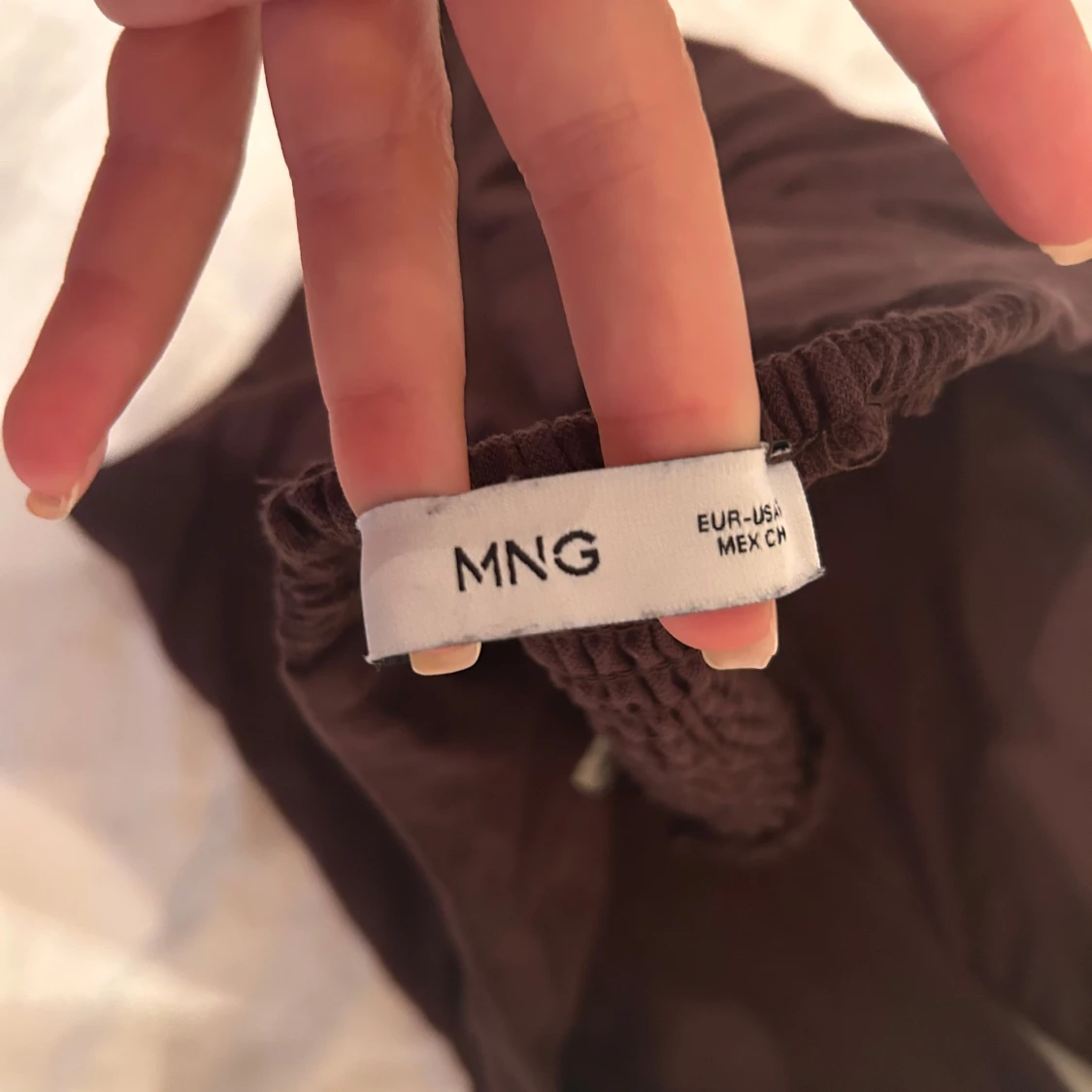 Brun halterneck topp från MNG - 2