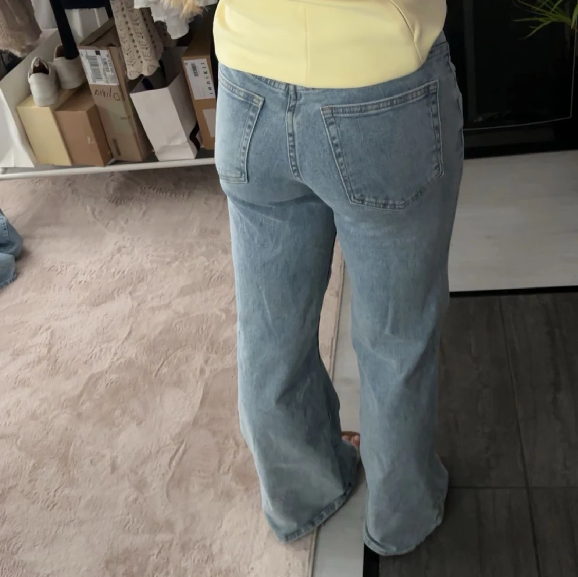 Madlady lågmidjade, vida jeans - 90