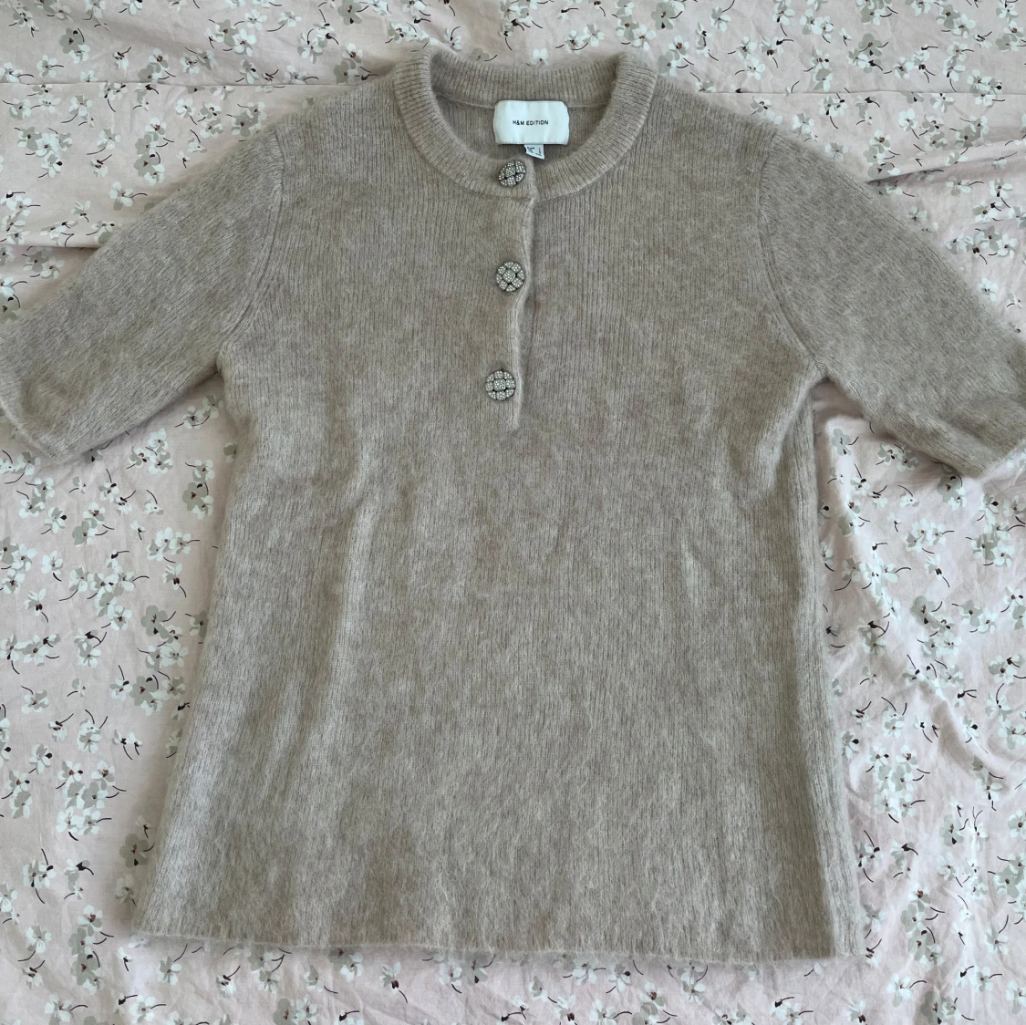 Beige stickad tröja H&M Edition