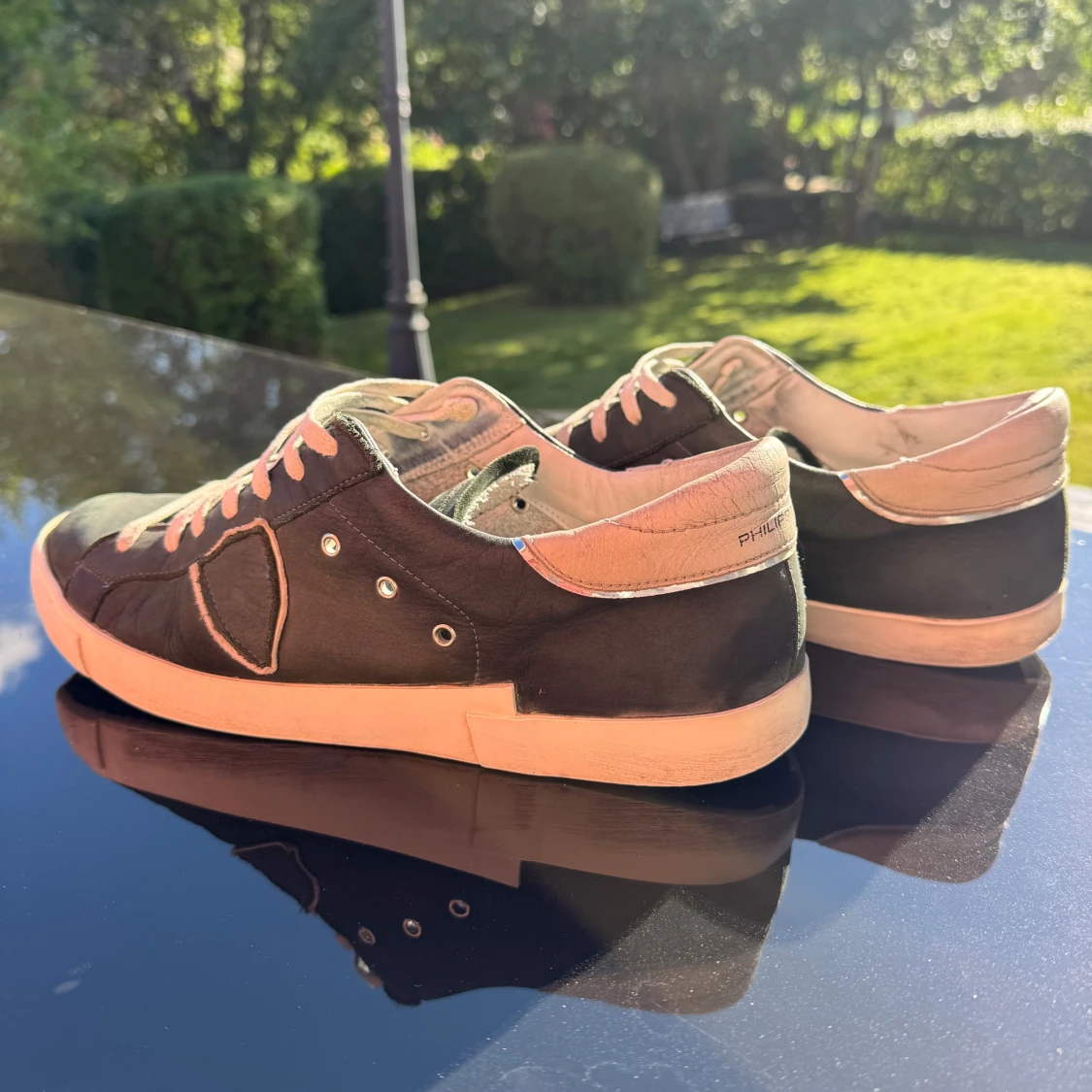 Philippe Model svarta sneakers i skinn - 3