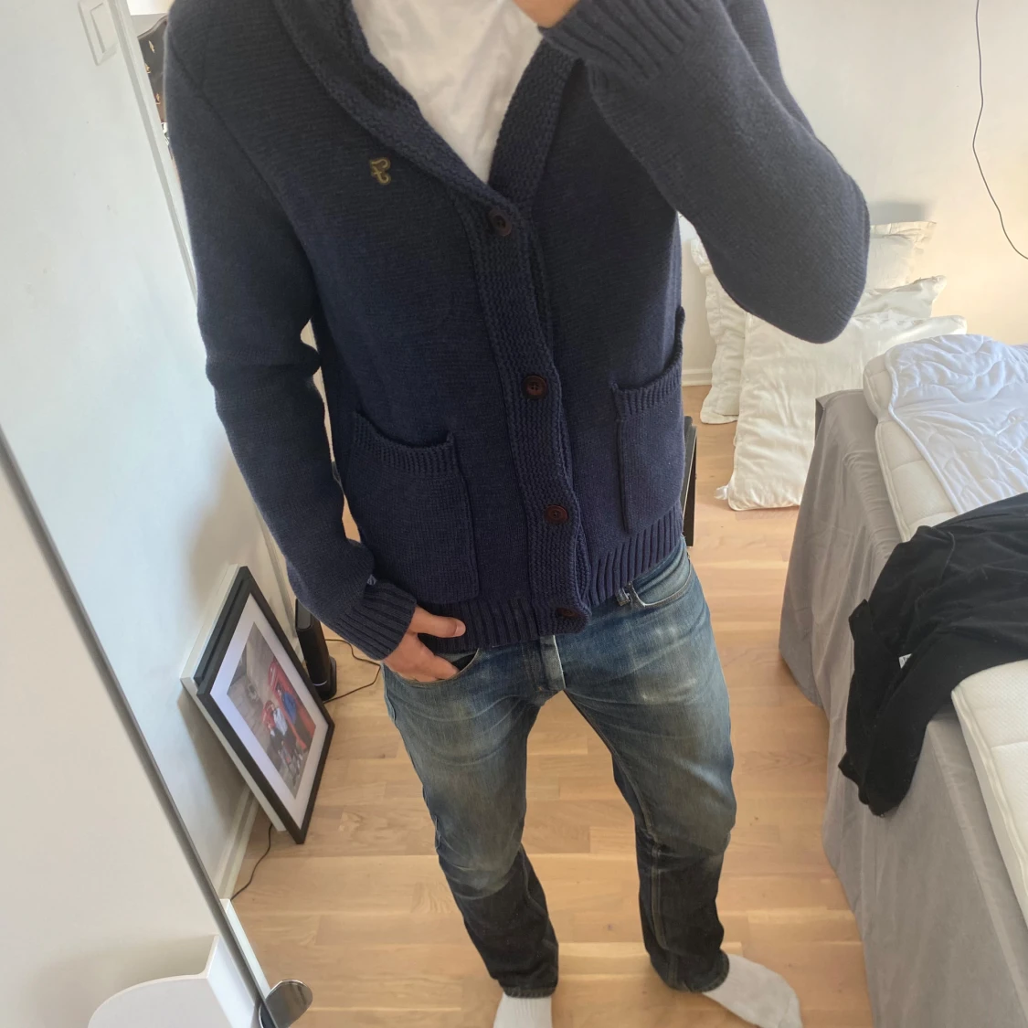 Stickad cardigan