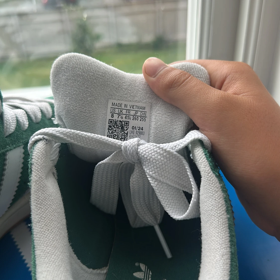 Adidas Campus gröna sneakers strl 41,5 - 3