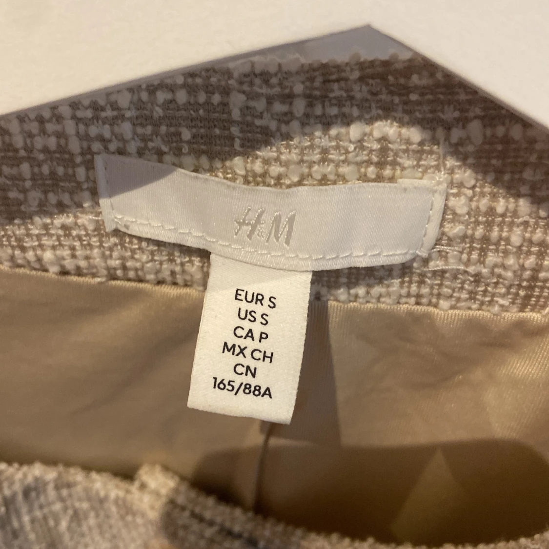 Beige rutig väst från H&M - 2