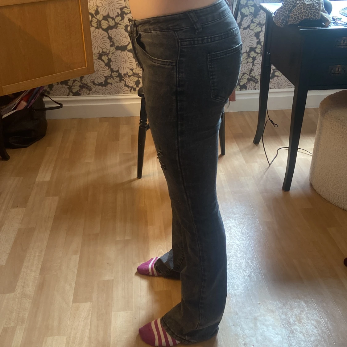 Bootcut lågmidjade jeans - 2