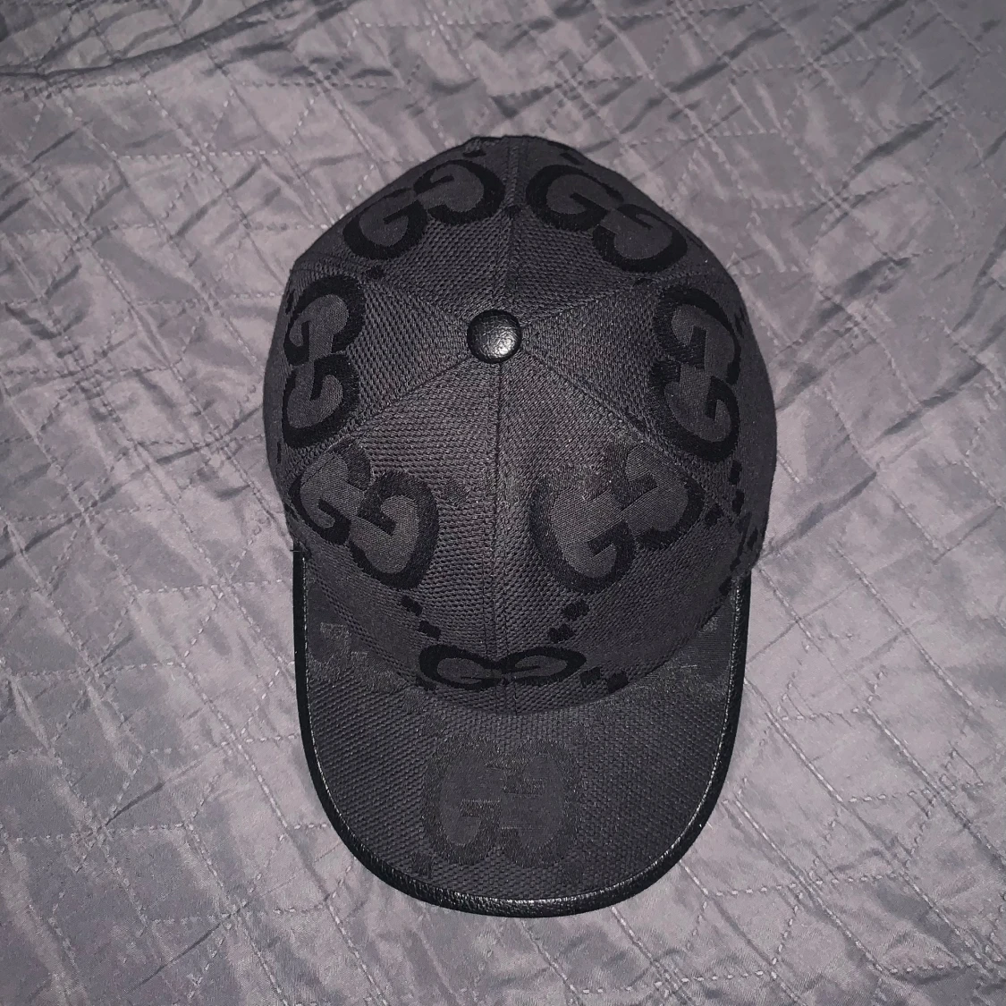 Svart Gucci Jumbo Keps