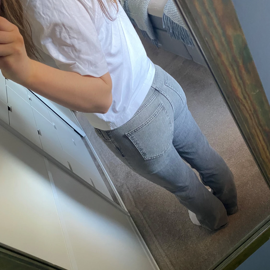 Grå bootcut jeans - 2