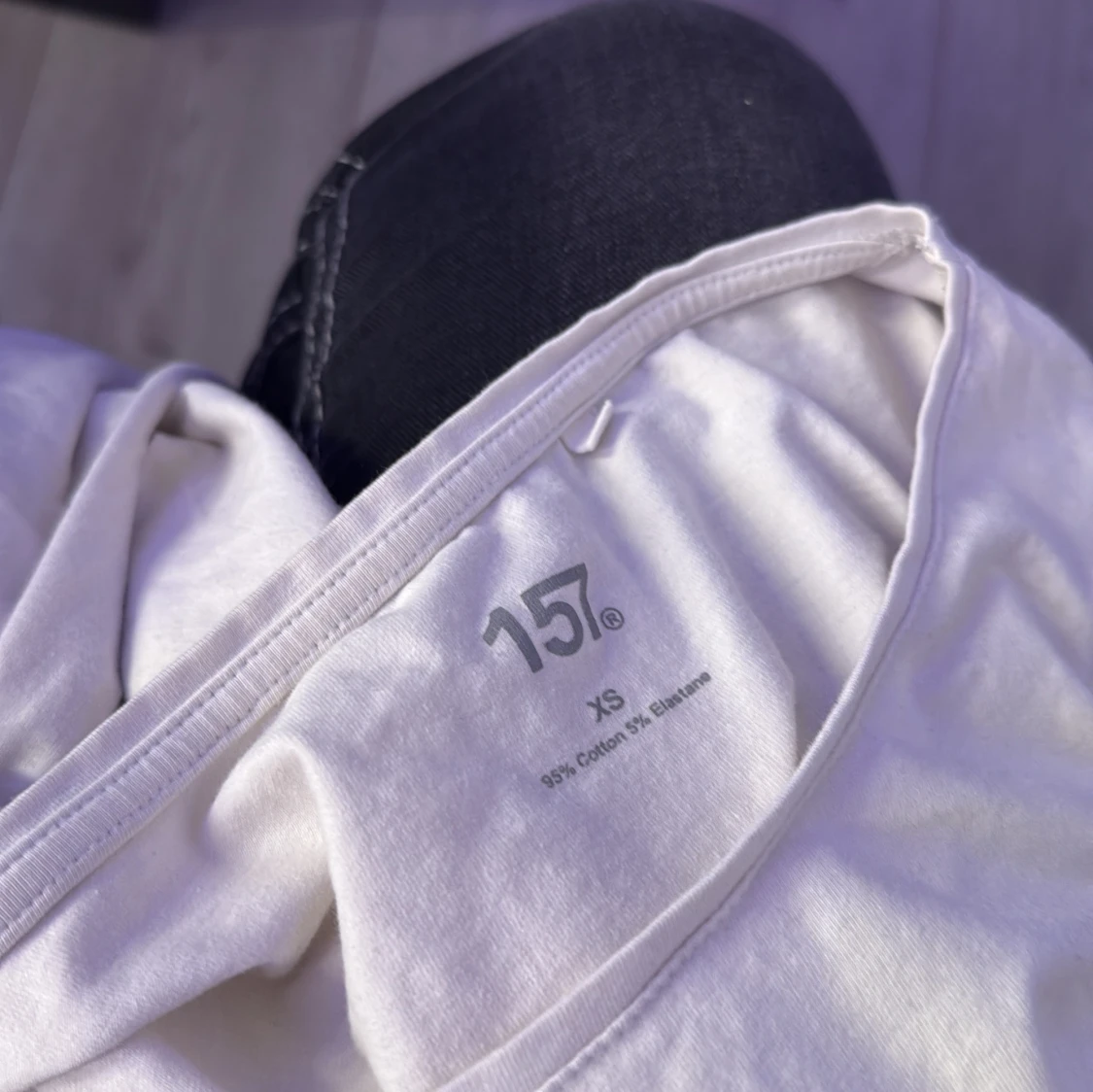 U-ringad vit tröja från lager 157 - 2