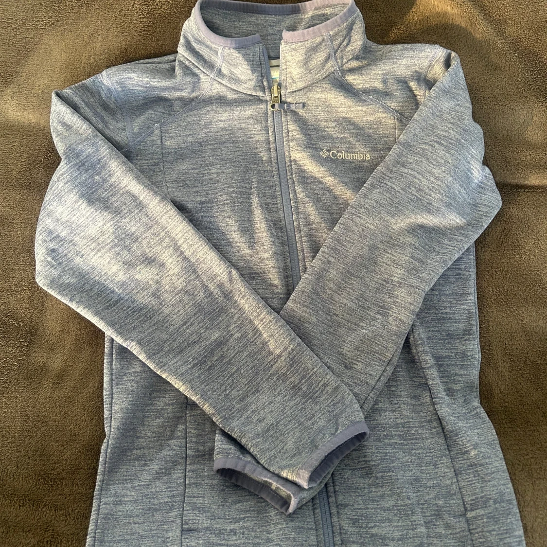 Blå fleecejacka från Columbia
