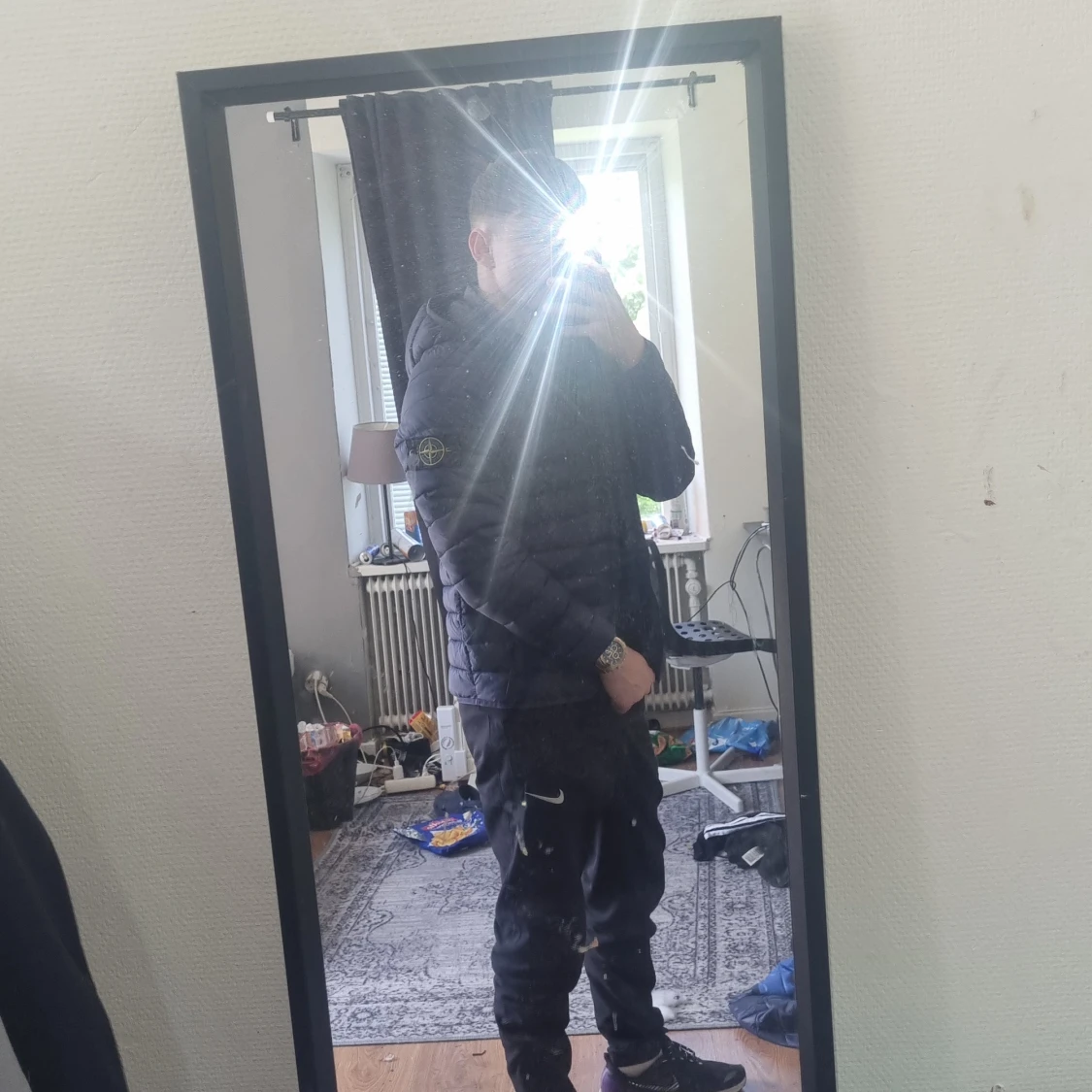 Blå pufferjacka från Stone Island - 3