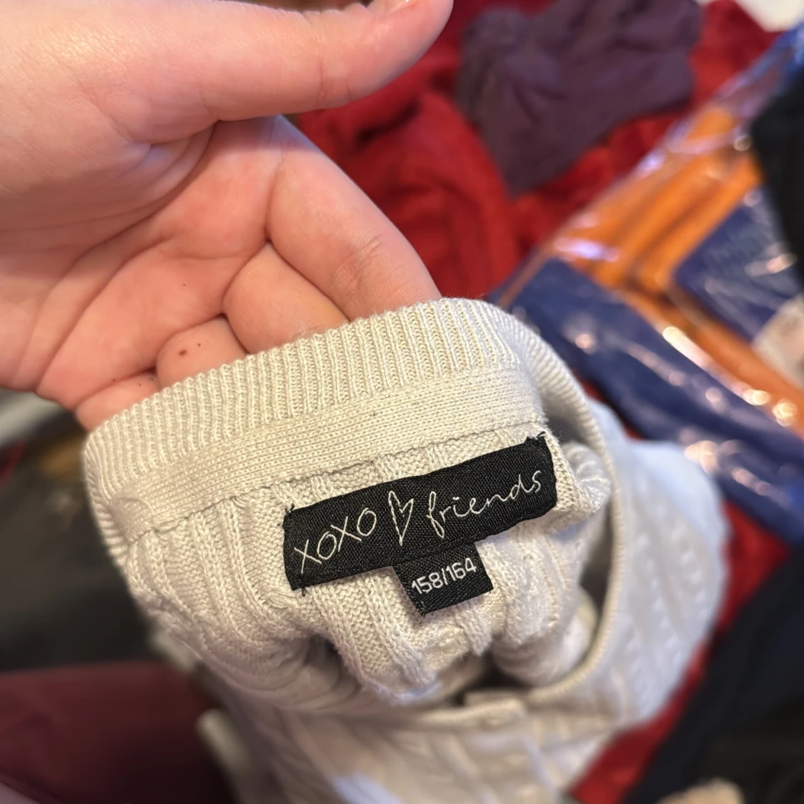 Vit kabelstickad kofta från XOXO friends - 2