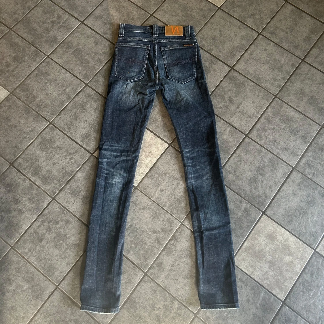 Mörkblå skinny jeans från Nudie Jeans - 2