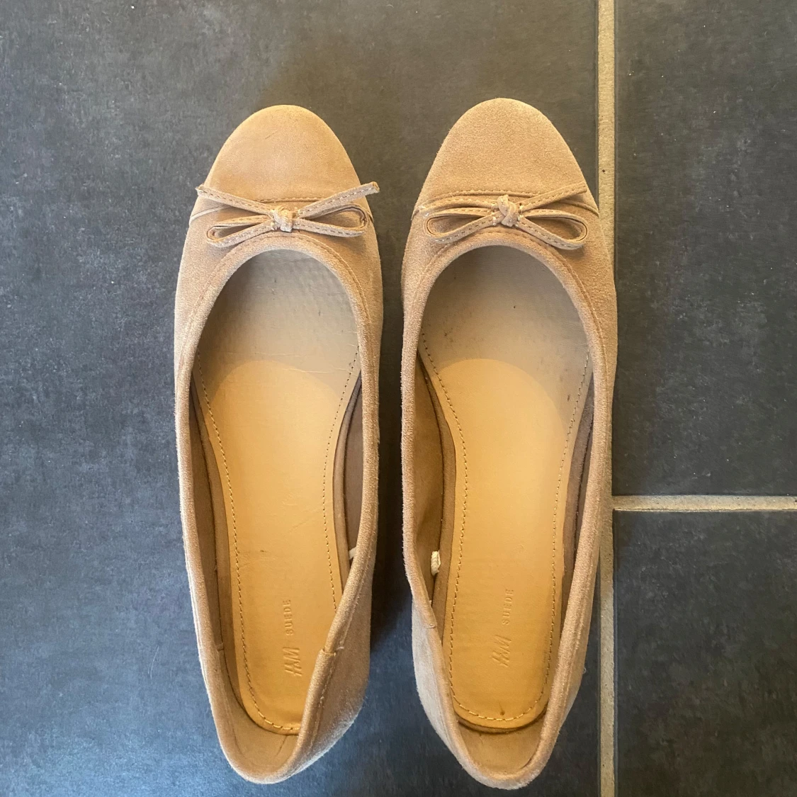 Bruna ballerinaskor från H&M - 2