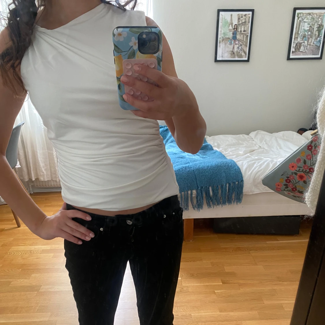 Vit top från hm  - 1