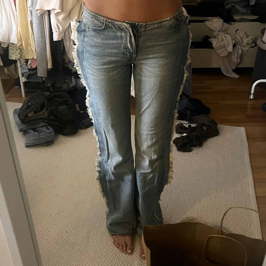 Nova skum bootcut frayed jeans - 3