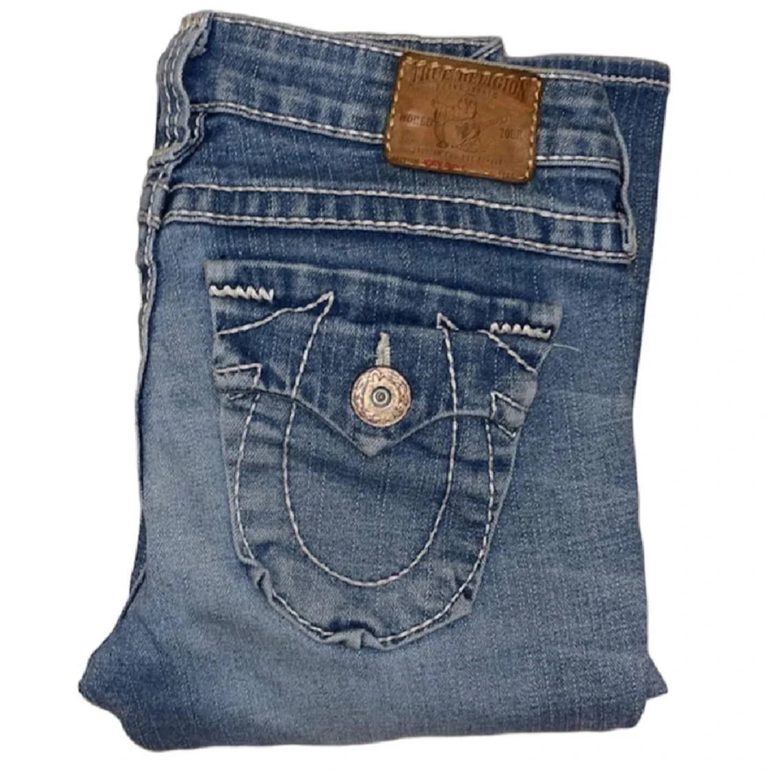 Blå bootcut jeans från True Religion