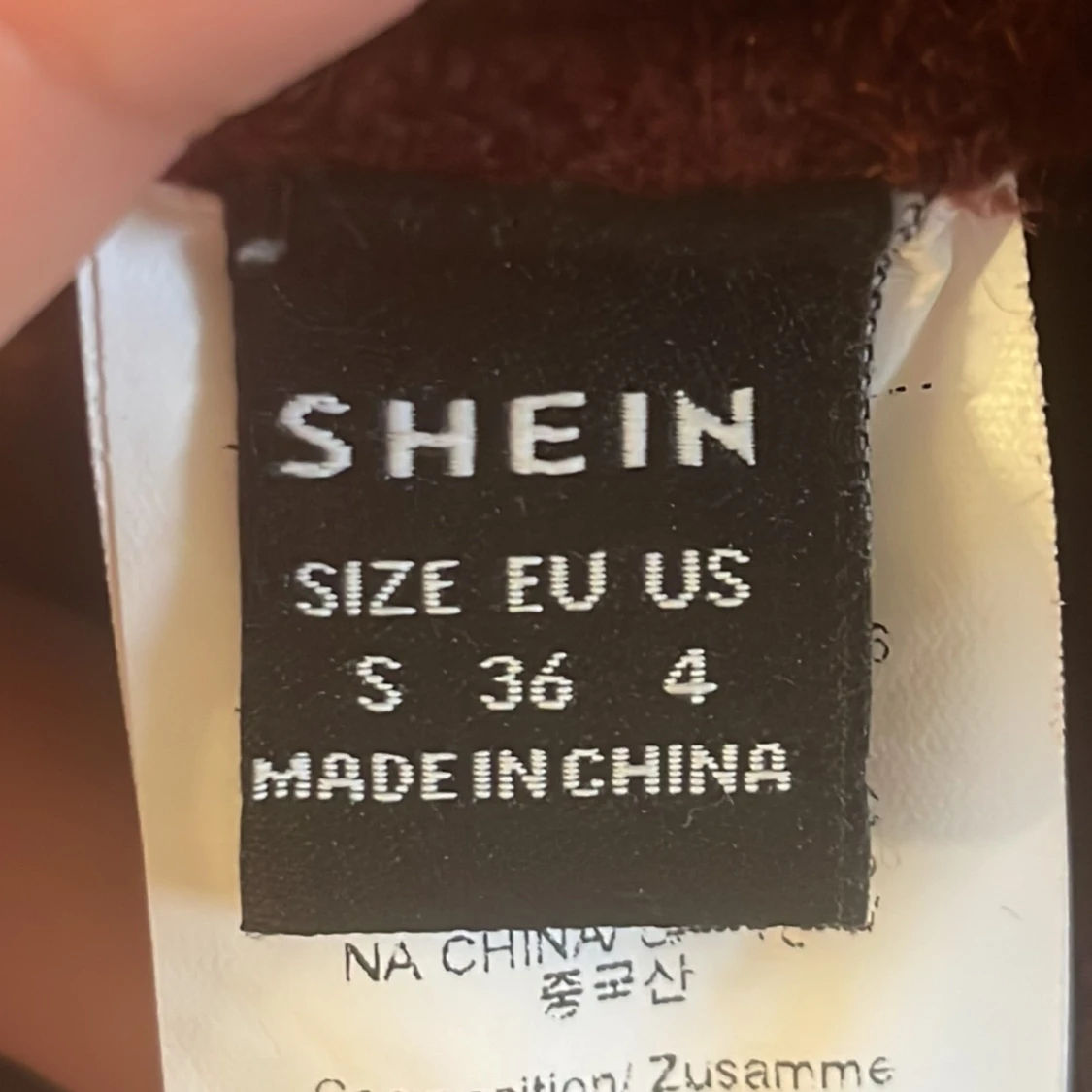 Vinröd kofta med knyt från SHEIN - 3