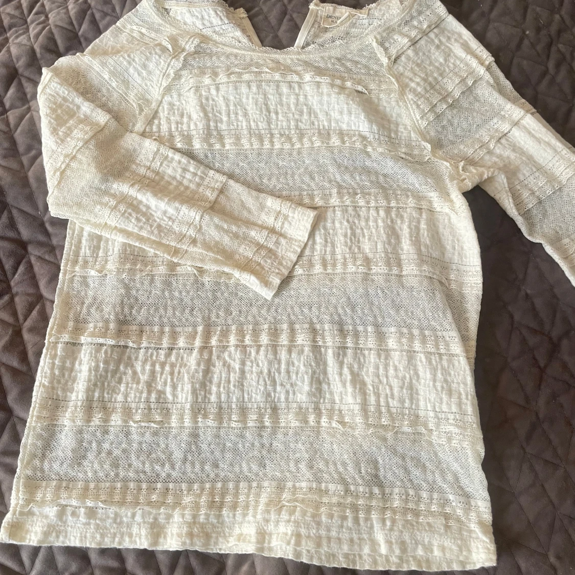 Vit spetsblus från Ralph Lauren