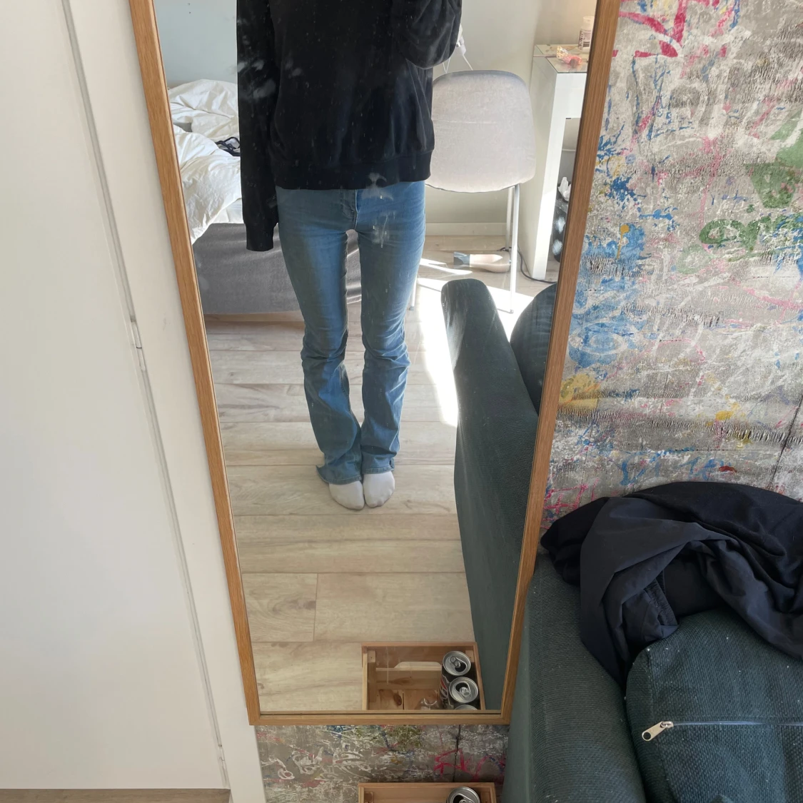 Svart basic sweatshirt 