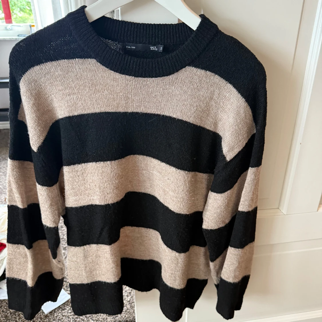 Randig stickad tröja  - 2
