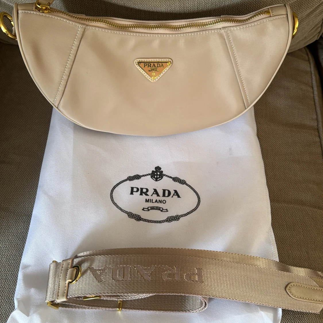 Beige Prada Re Edition