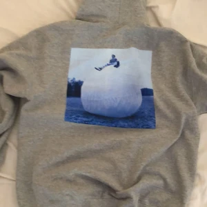 Harrys house hoodie  - Säljer min Harry merch som jag köpte på konserten i Sthlm 2022💕 den är i bra skick och inga skador förutom att snörerna saknas. Använt fåtal gånger!! Väldigt svåra att hitta då dem ej säljs längre och det är många som vill ha dom 💕( mina egna bilder) 