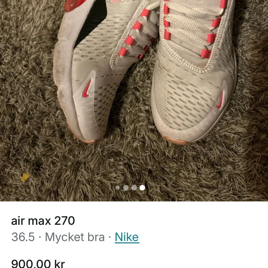 Nike Air Max 270 vita/rosa sneakers - 3