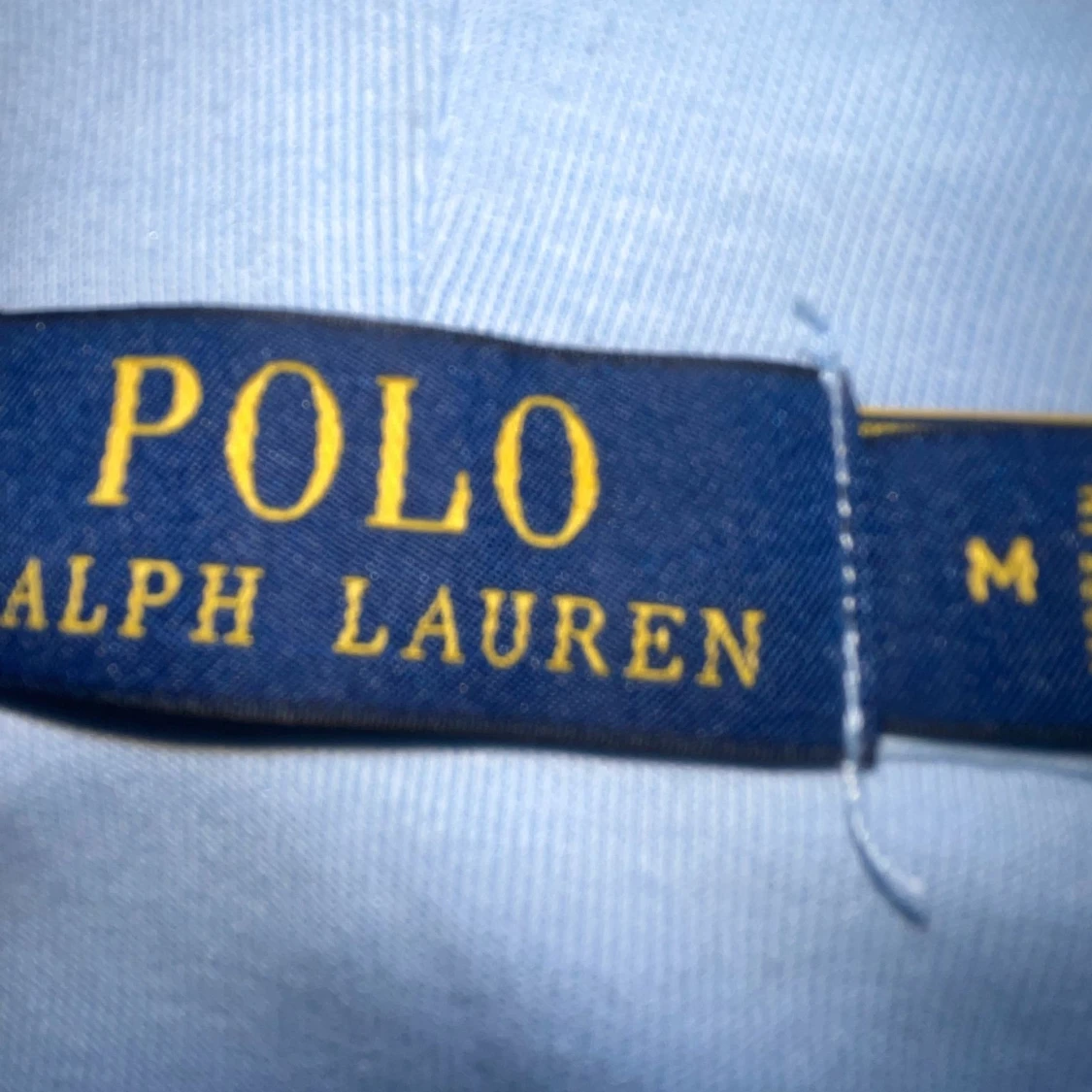 Ljusblå polo zip - 2