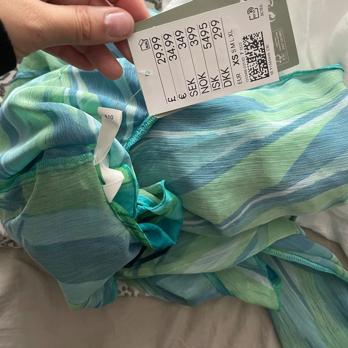 Grön volangklänning - 2