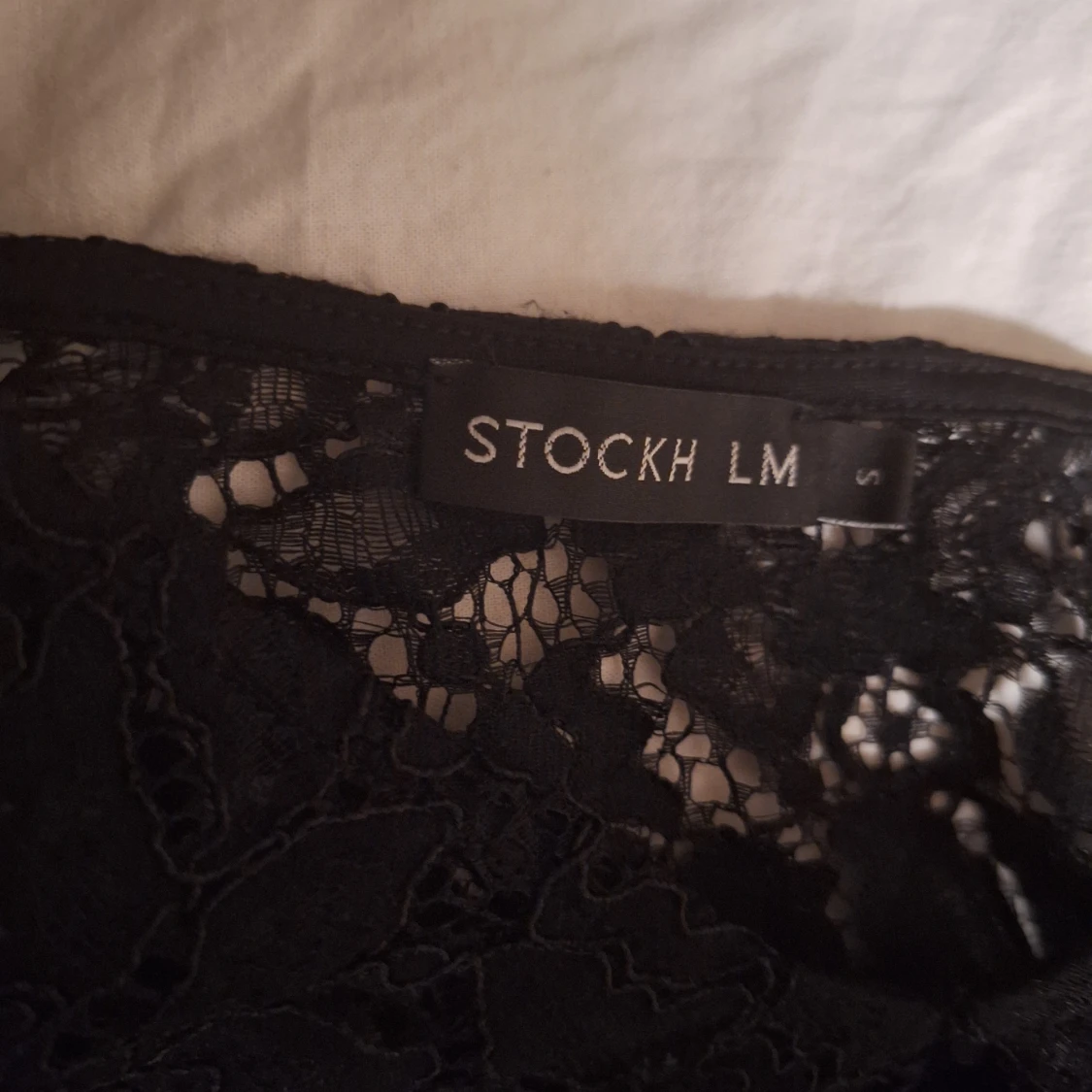 Svart spetsblus från Stockh LM - 1