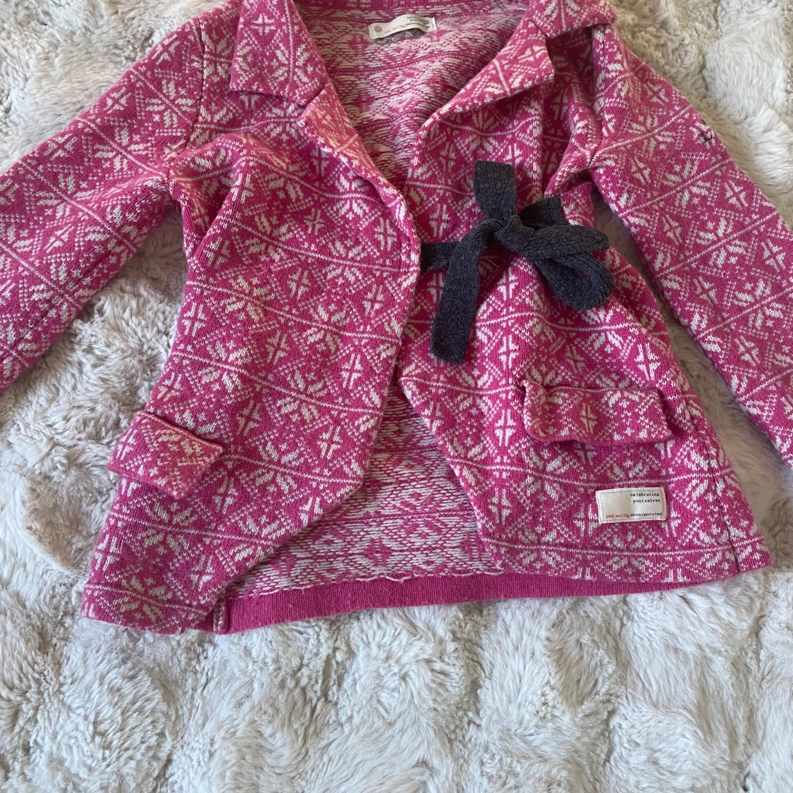 Mönstrad rosa cardigan jacka Odd Molly