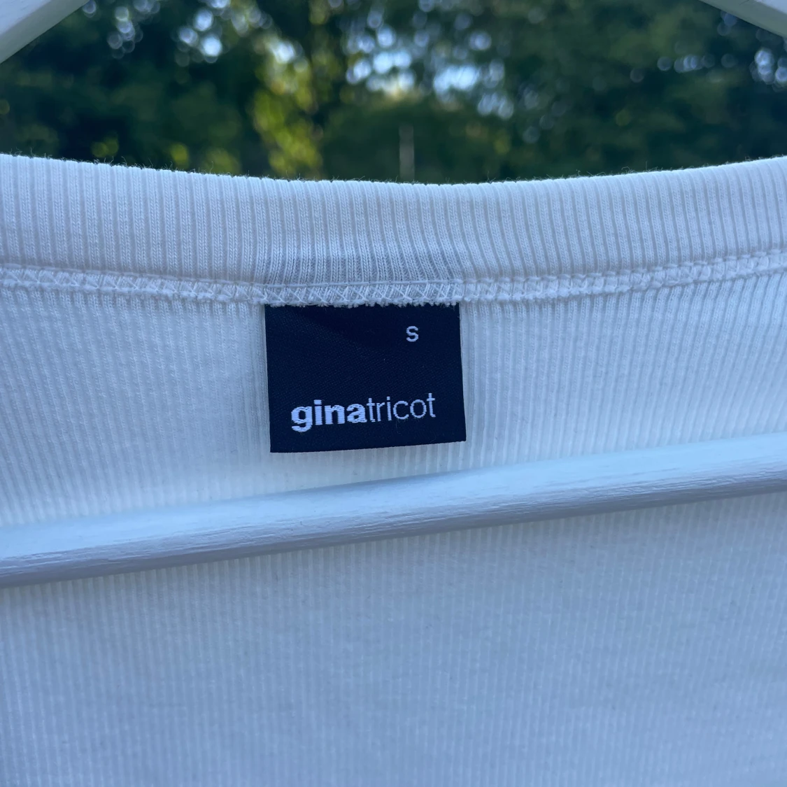 Vit långärmad topp Gina Tricot - 2