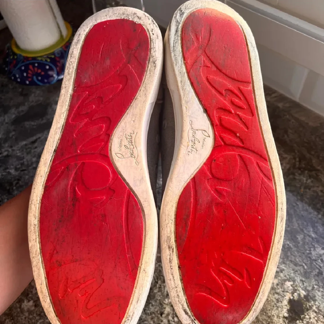 Beigea Louboutin skor - 1