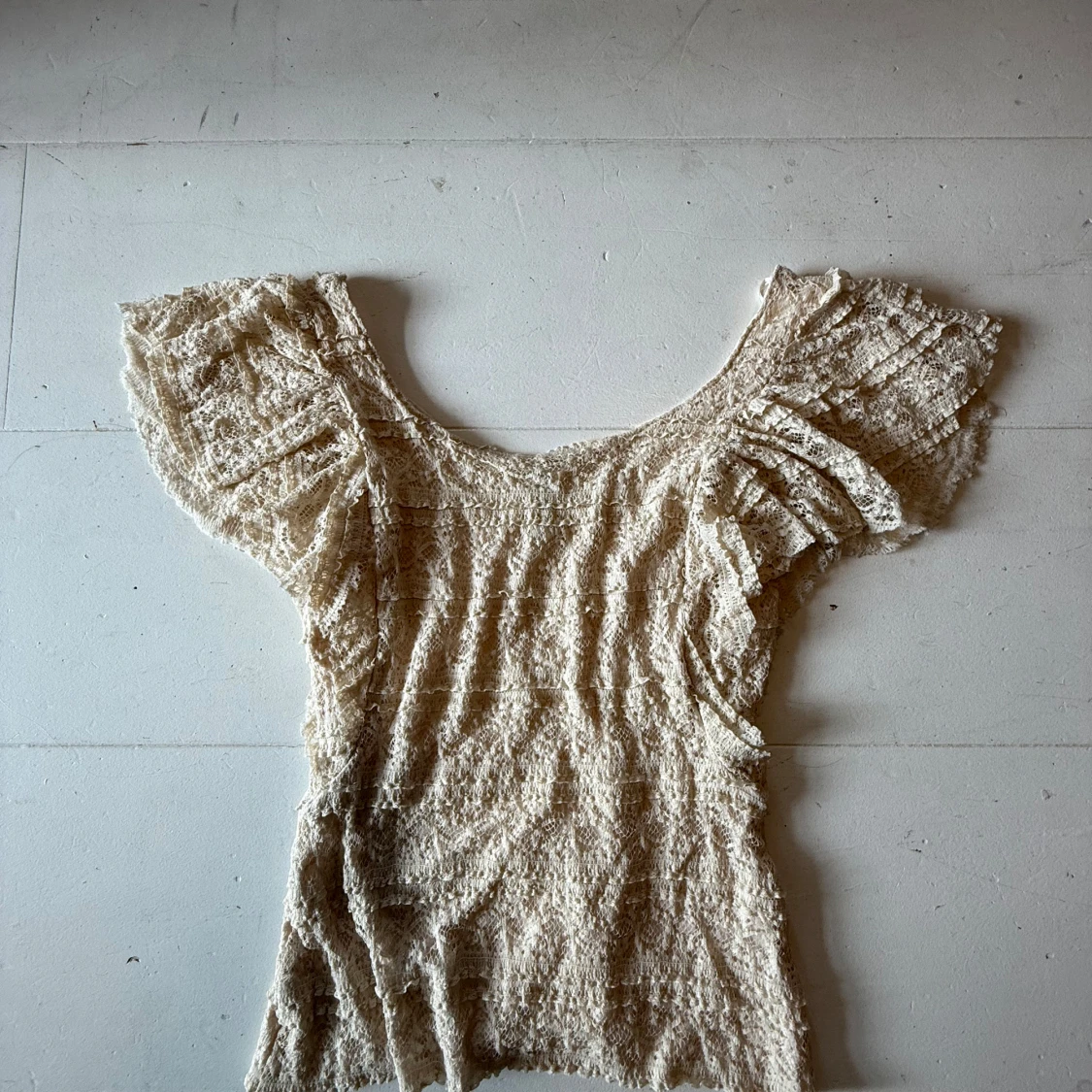 Beige spetsblus från H&M Divided