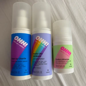 Oh hey hero  - Säljer ett kit med innehåll en body serum, en anti odor spray för kroppen och en anti perspirant roll on deo, från H&M, säljer kittet för 50kr + frakt!