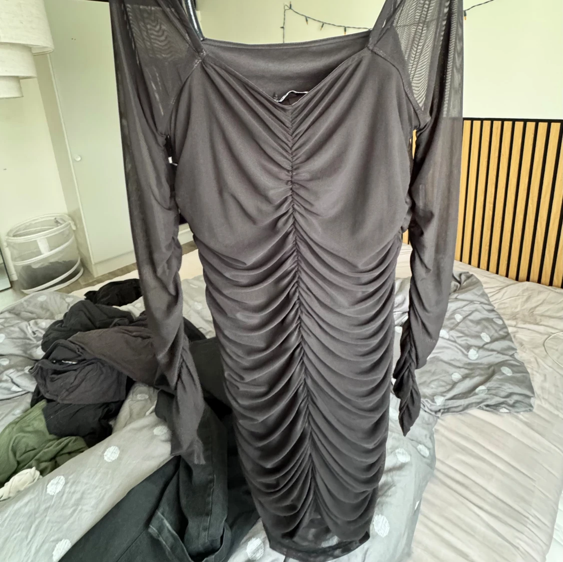 Svart miniklänning mesh nakd - 1