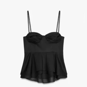 Svart Zara topp  - Supersnygg Zara topp aldrig använd så mycket bra skick. 