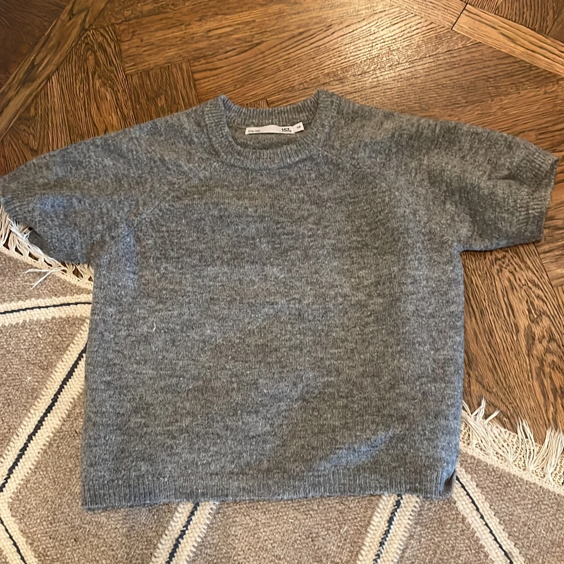 3-pack stickade tröjor 157, vit/grå/svart - 2