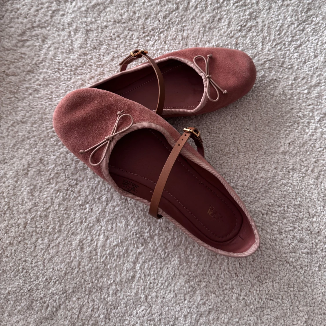 Rosa mocka ballerinas - 1