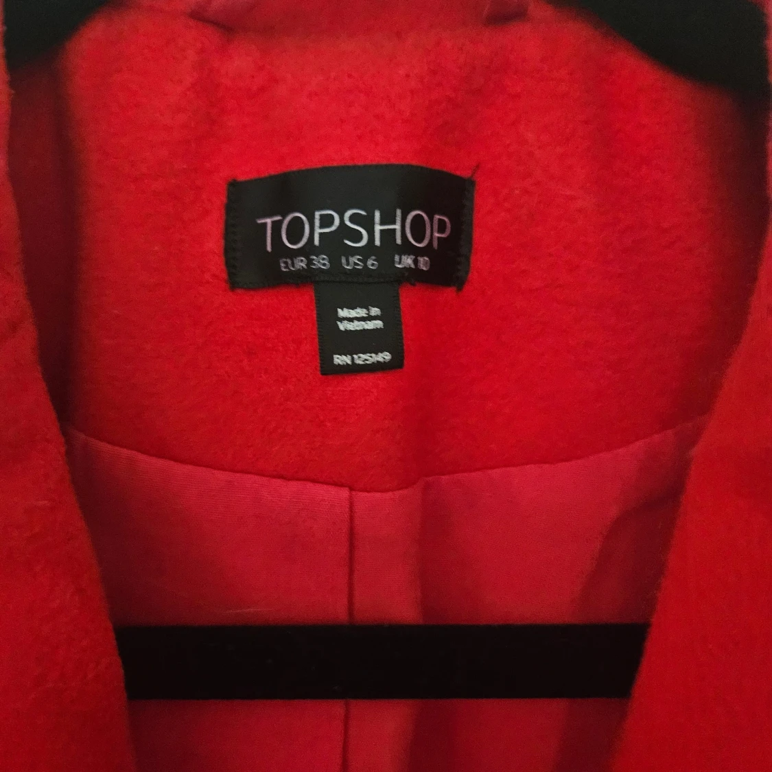 Röd kappa från Topshop - 4