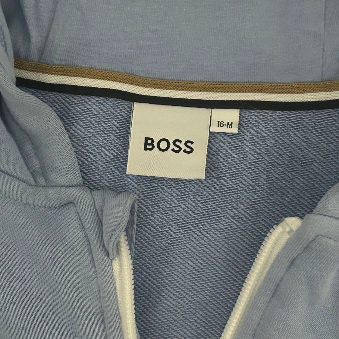 Ljusblå hoodiejacka från BOSS - 1