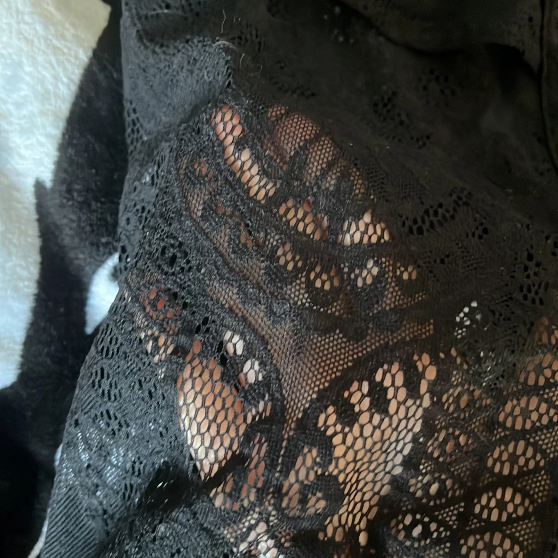 Svart spetsblus Killstar S - 2