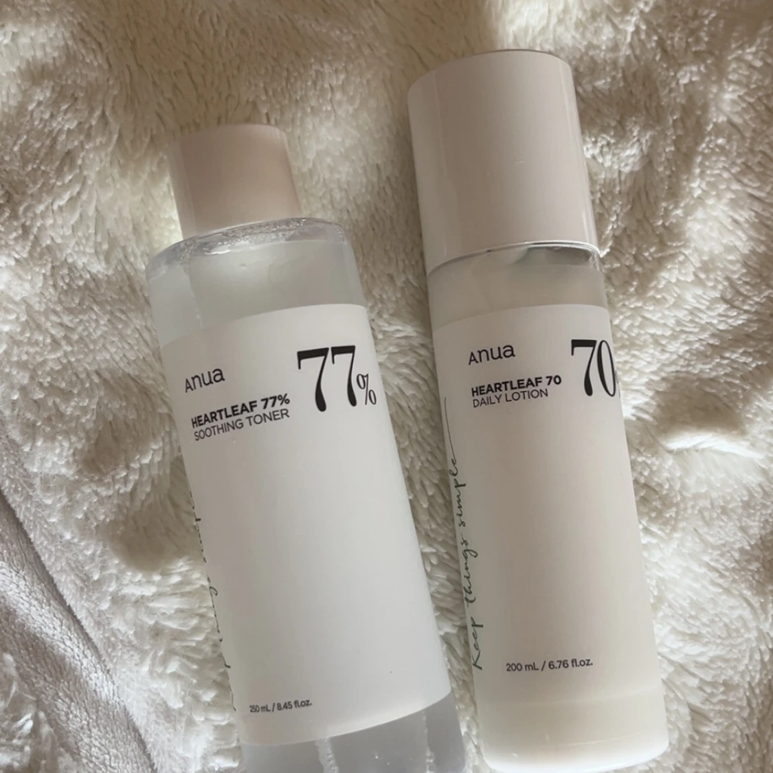 Anua Heartleaf 70% Daily Lotion & 77%Soothing Toner - 1