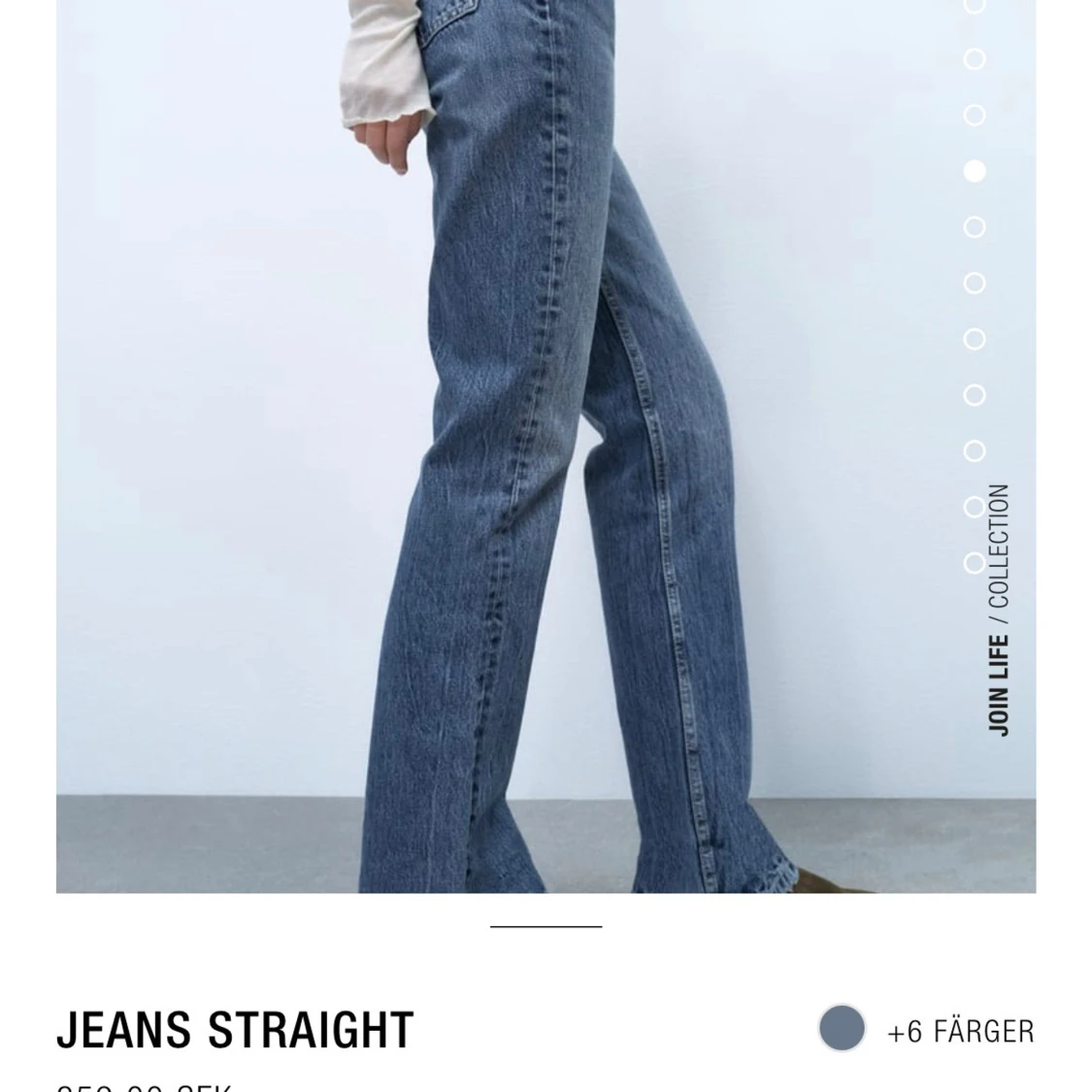Blå raka jeans  - 1
