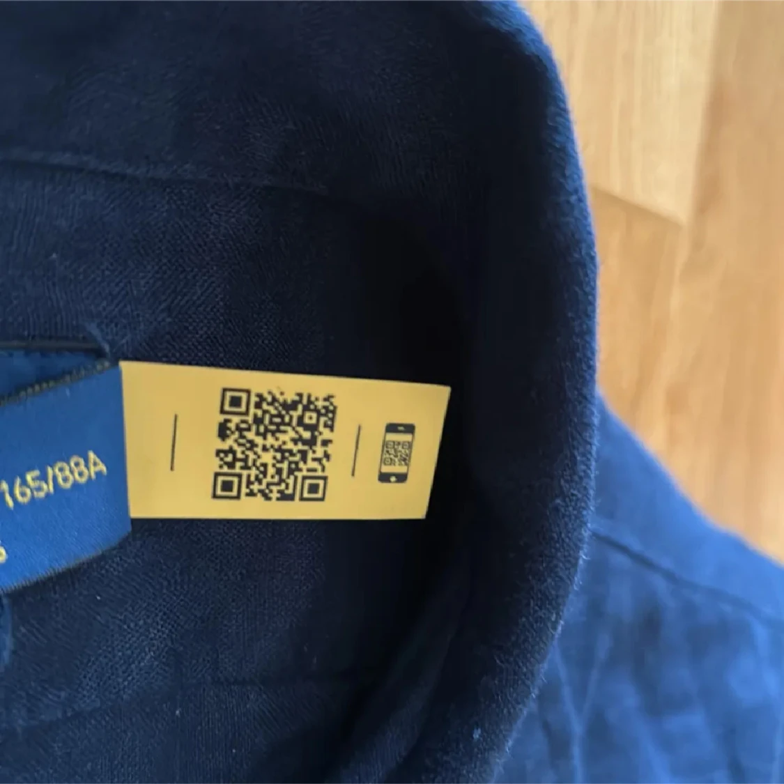 Mörkblå linneskjorta Polo Ralph Lauren - 1